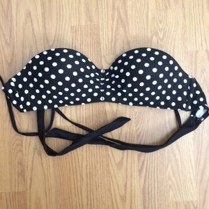 Polka dot bikini top